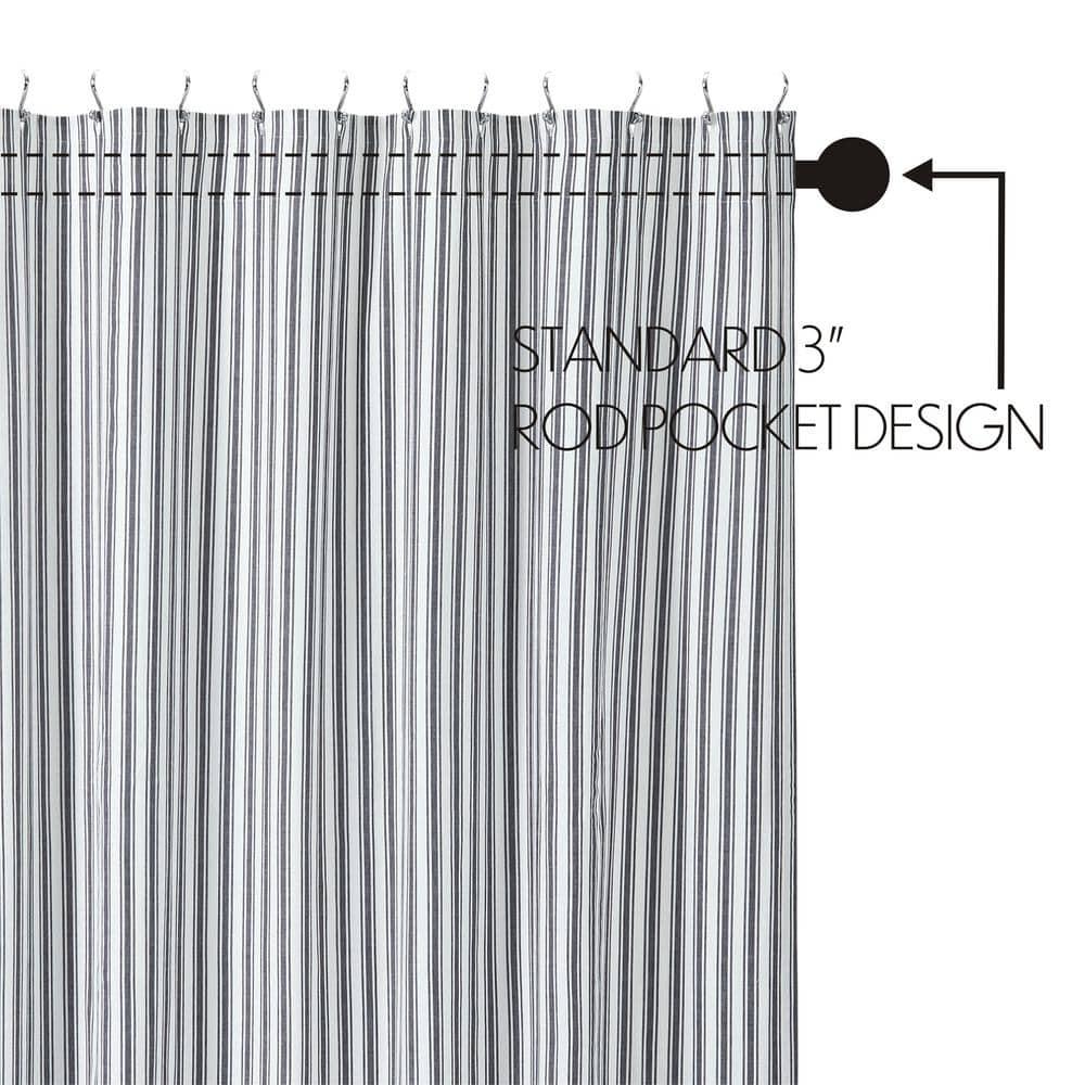 VHC Brands Sawyer Mill Cotton Striped Shower Curtain
