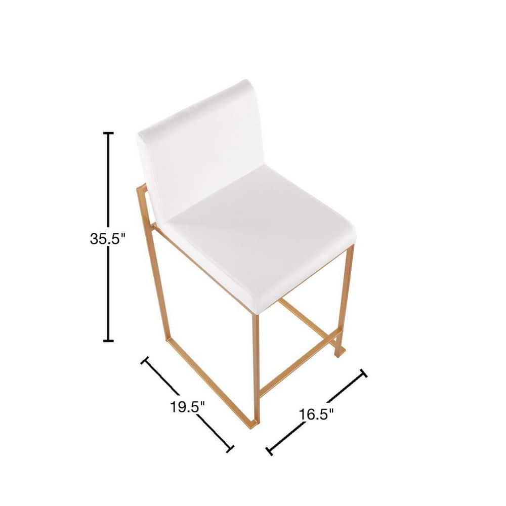 Rego Upholstered Counter Stool with Metal Frame