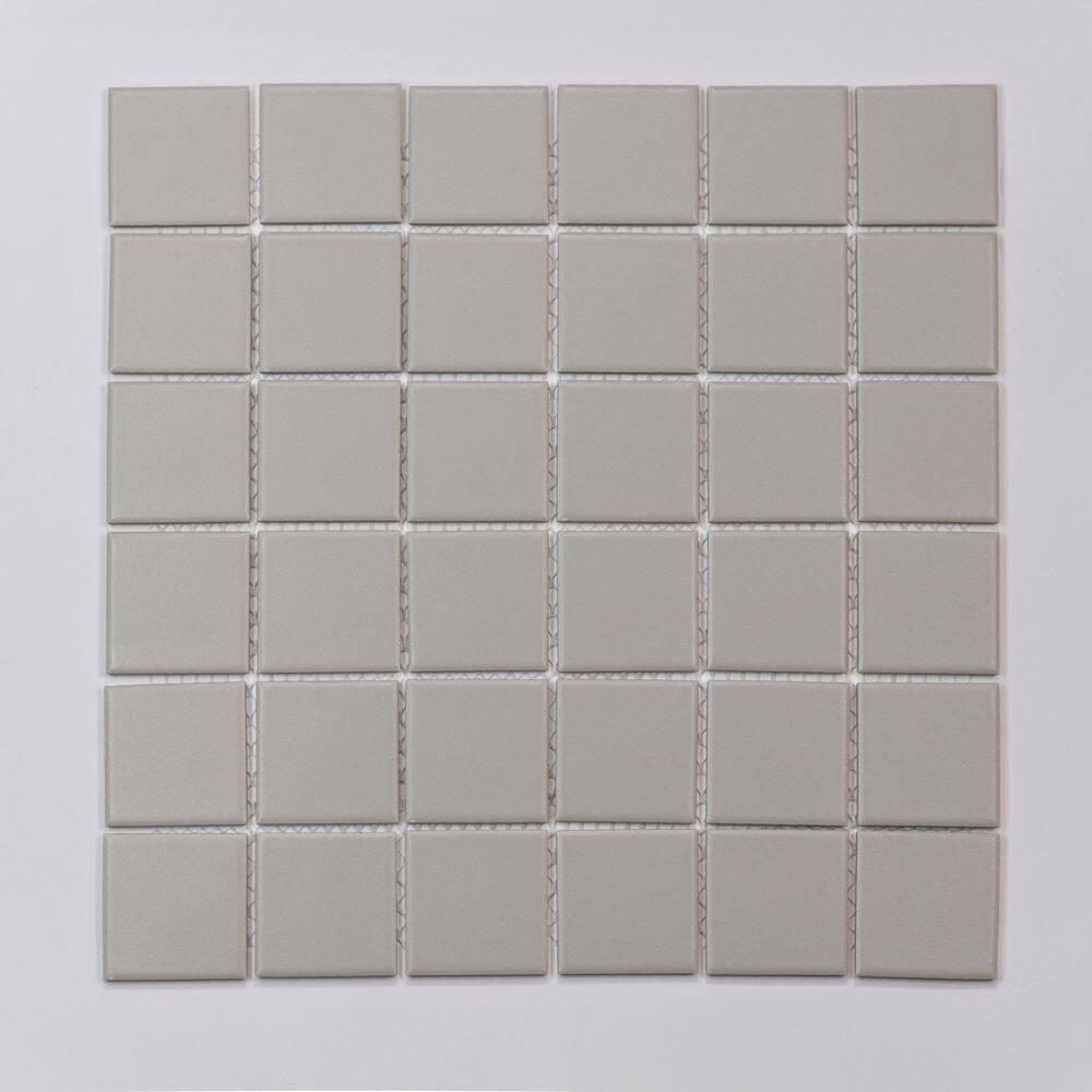 Marin 2" x 2" Square Matte Porcelain Mosaic Tile