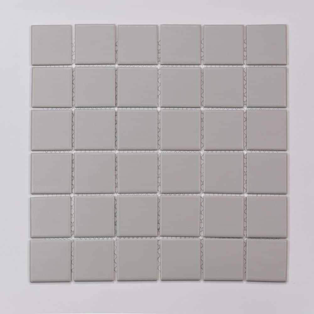 Marin 2" x 2" Square Matte Porcelain Mosaic Tile