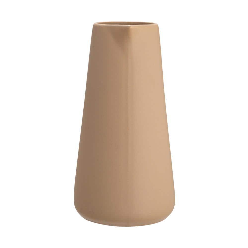 Bloomingville Modern Stoneware Pitcher, Putty Beige