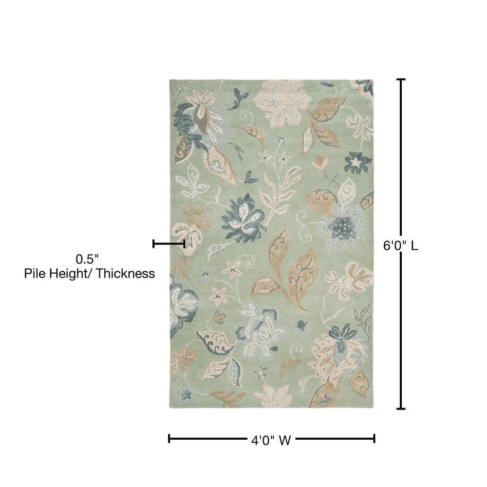 SAFAVIEH Jardin JAR451A Handmade Light Green / Multi Rug
