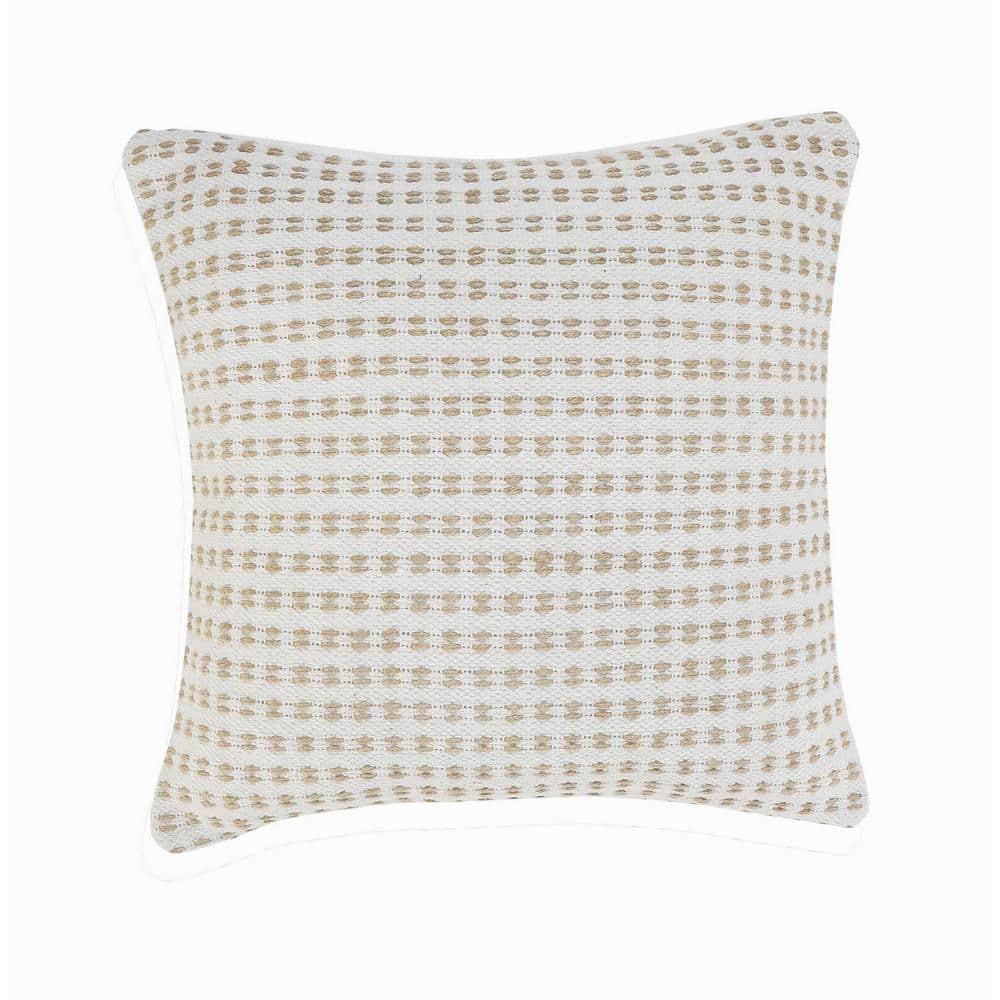 Willow Textured Cotton Throw Pillow