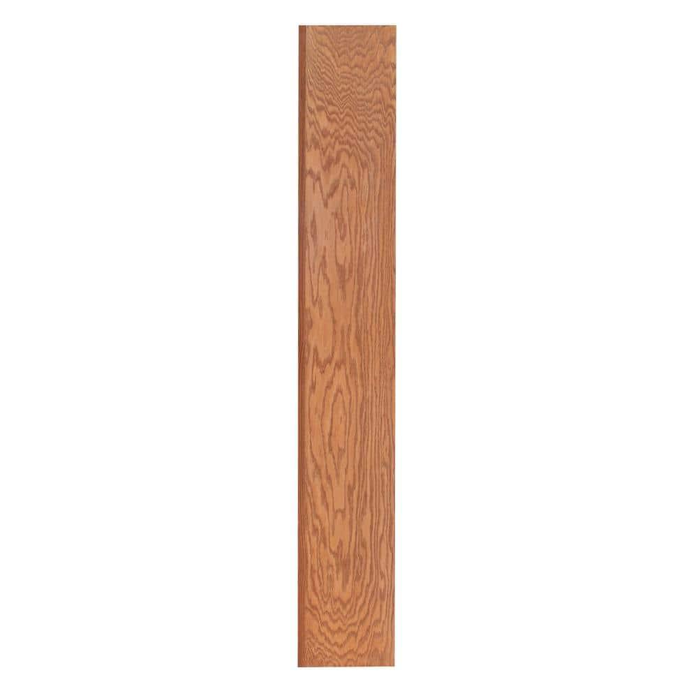 Concepts in Wood Traditional 72" Tall 15-Shelf Triple Wide Wood Bookcase in Oak