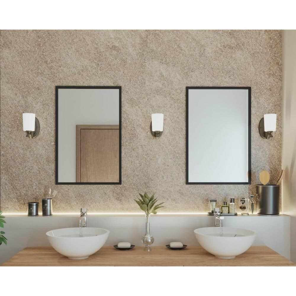 Progress Lighting, Inspire Collection, 1-Light Wall Sconce, Antique Bronze, Etched Glass Shade