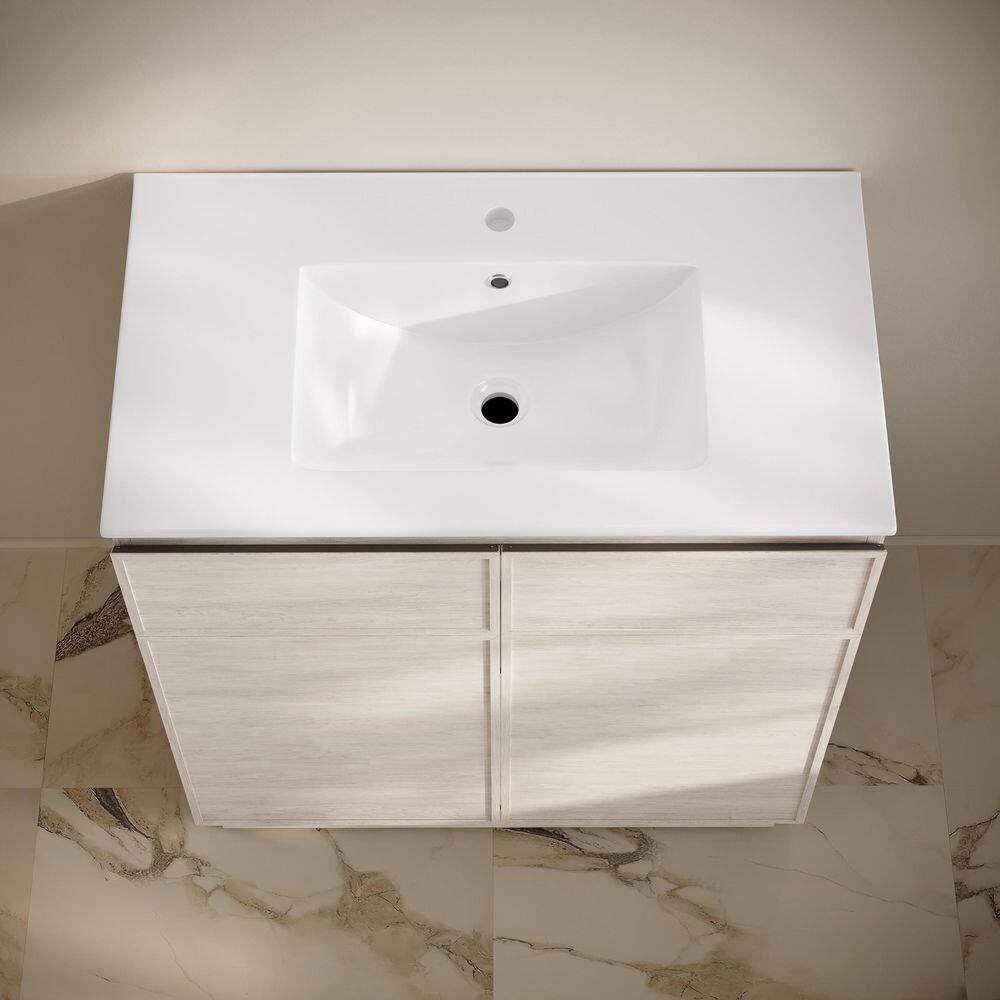 Swiss Madison St. Tropez 36" Freestanding Bathroom Vanity With Sink Top