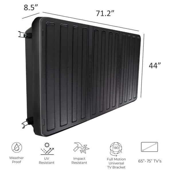 Storm Shell Storm Shell Black OUTDOOR TV ENCLOSURE