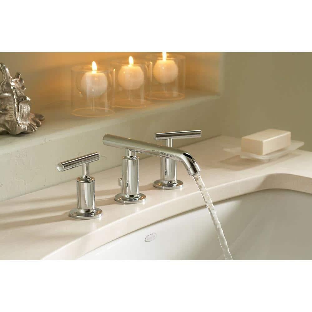 Purist® Widespread Bathroom Faucet with Drain Assembly