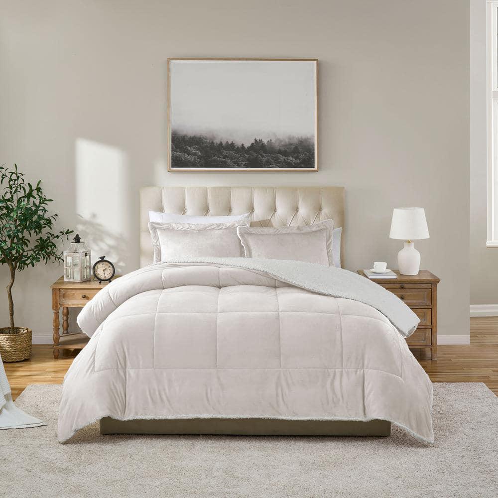 Ultra Plush Reversible Micro-Mink and Sherpa 3-Piece Comforter Set