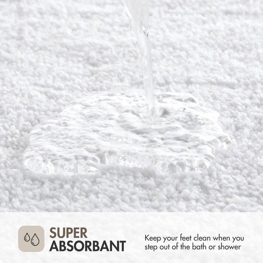Madison Park 100% Cotton Tufted Bath Rug with Non-Slip Backing