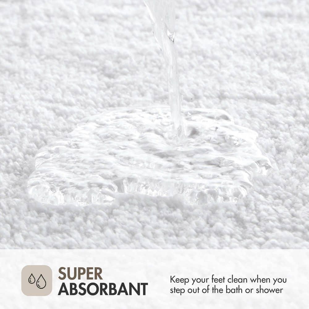 Madison Park 100% Cotton Tufted Bath Rug with Non-Slip Backing