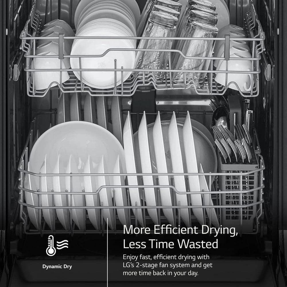 Front Control Dishwasher with LoDecibel Operation and Dynamic Dry