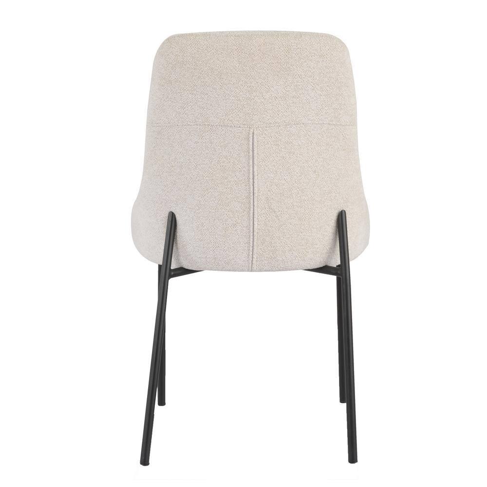 New Spec Inc 18'' H Fabric Upholstered Metal Side Chair (Set of 2)