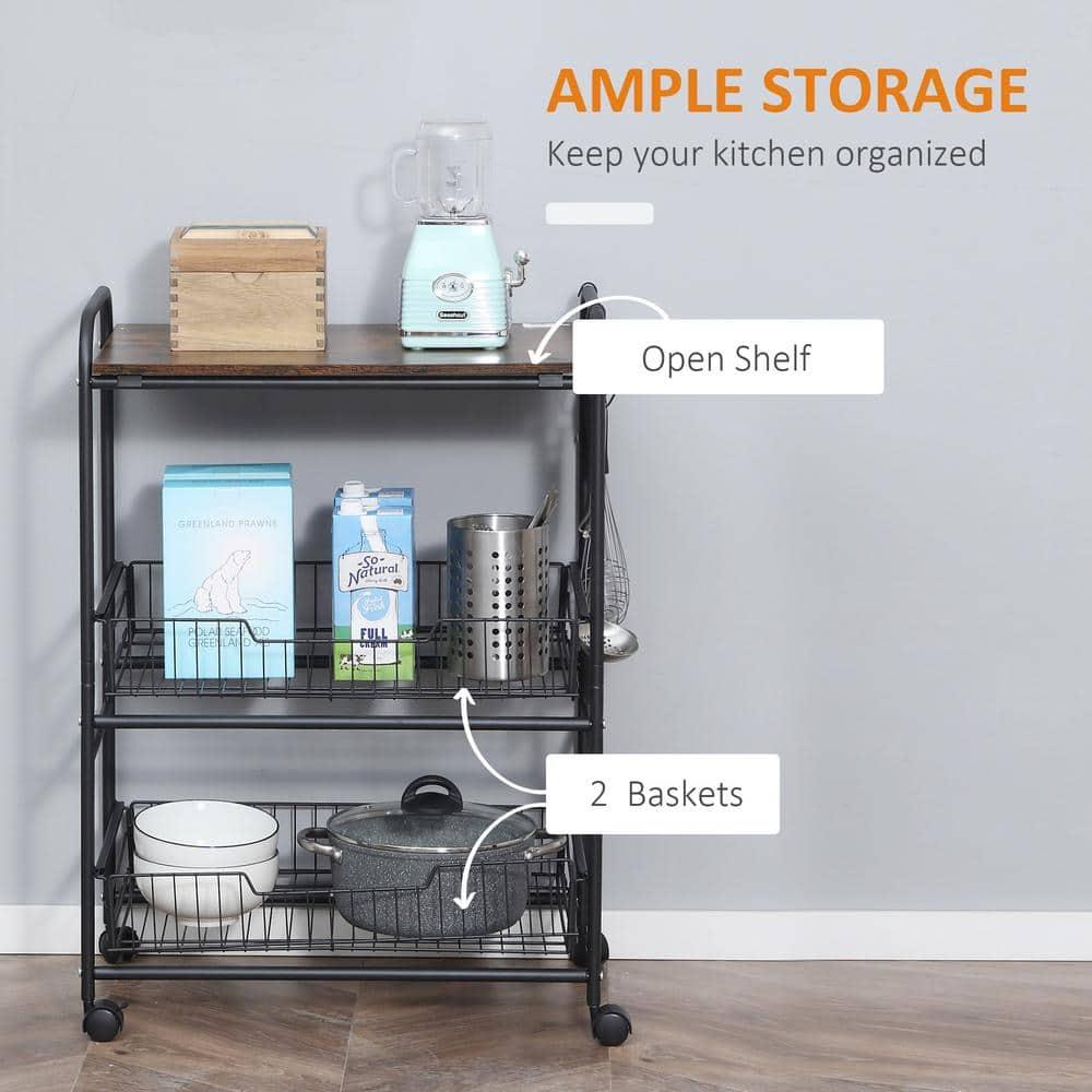 HomCom Kitchen Cart