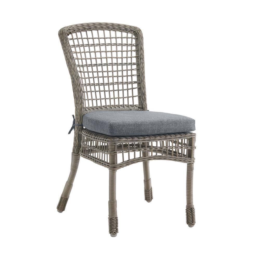 Carolina All-Weather Wicker Dining 5-Piece Dining Set with 42" Diameter Outdoor Dining Table and Four 37"H Chairs