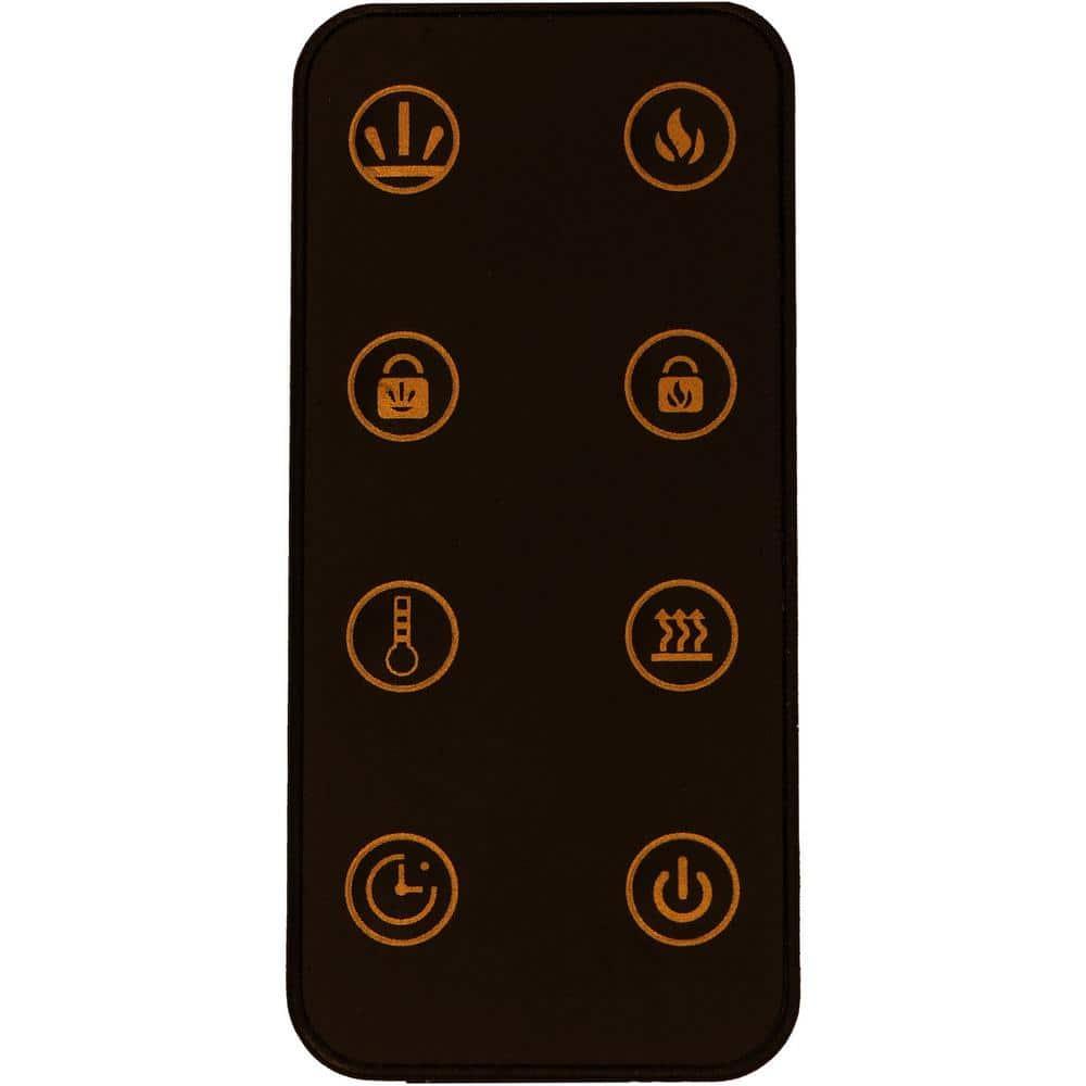 Cambridge Somerset 70-In. White Electric Fireplace TV Stand with Multi-Color LED Flames, Crystal Rock Display, and Remote Control