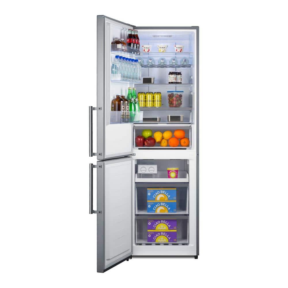 SUMMIT 24" Wide Bottom Freezer Refrigerator