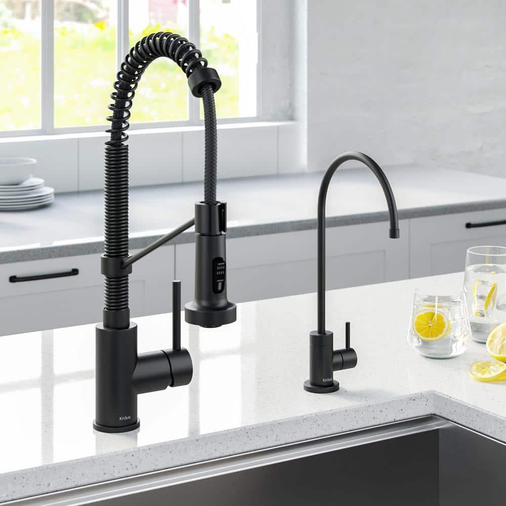 KRAUS Bolden Commercial Style 2-Function Single Handle Pull Down Kitchen Faucet