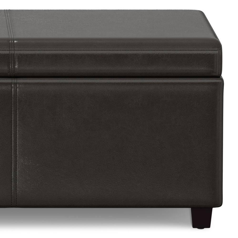 Simpli Home Avalon Extra Large Storage Ottoman Bench,Assembled