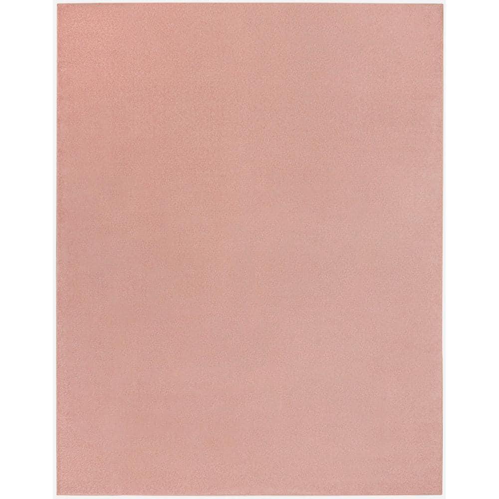 Nourison Essentials Easy Care Indoor Outdoor Area Rug - Pink 5' x 7'