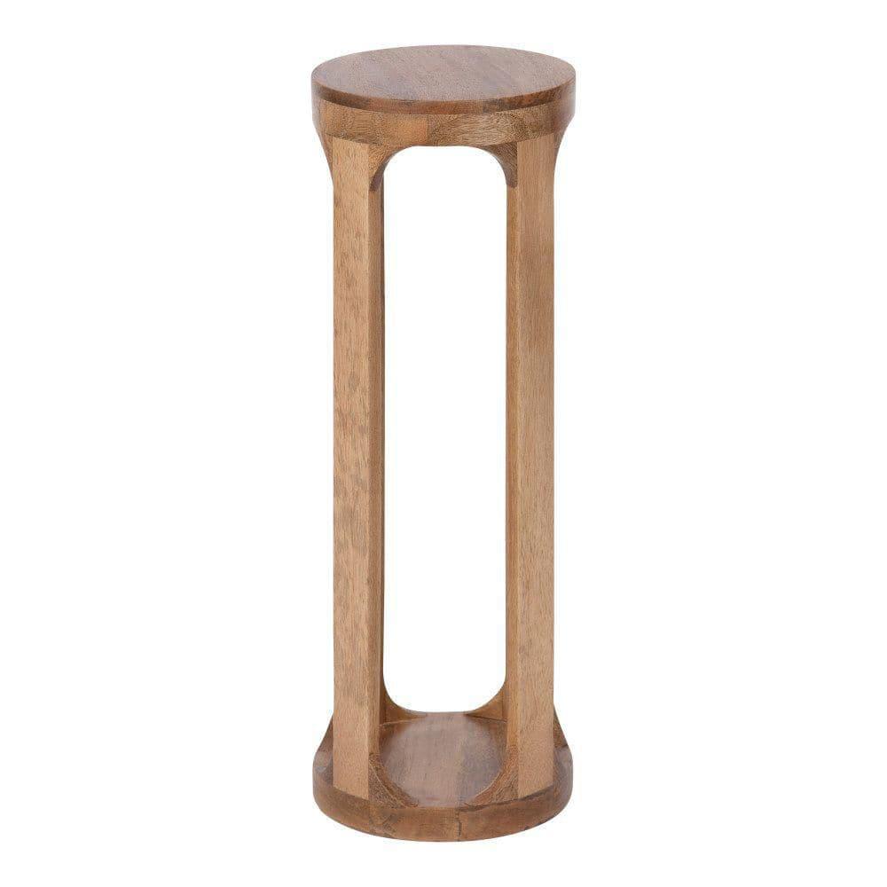 Kate and Laurel Dahl Round Wood Drink Table, 8x8x23, Natural