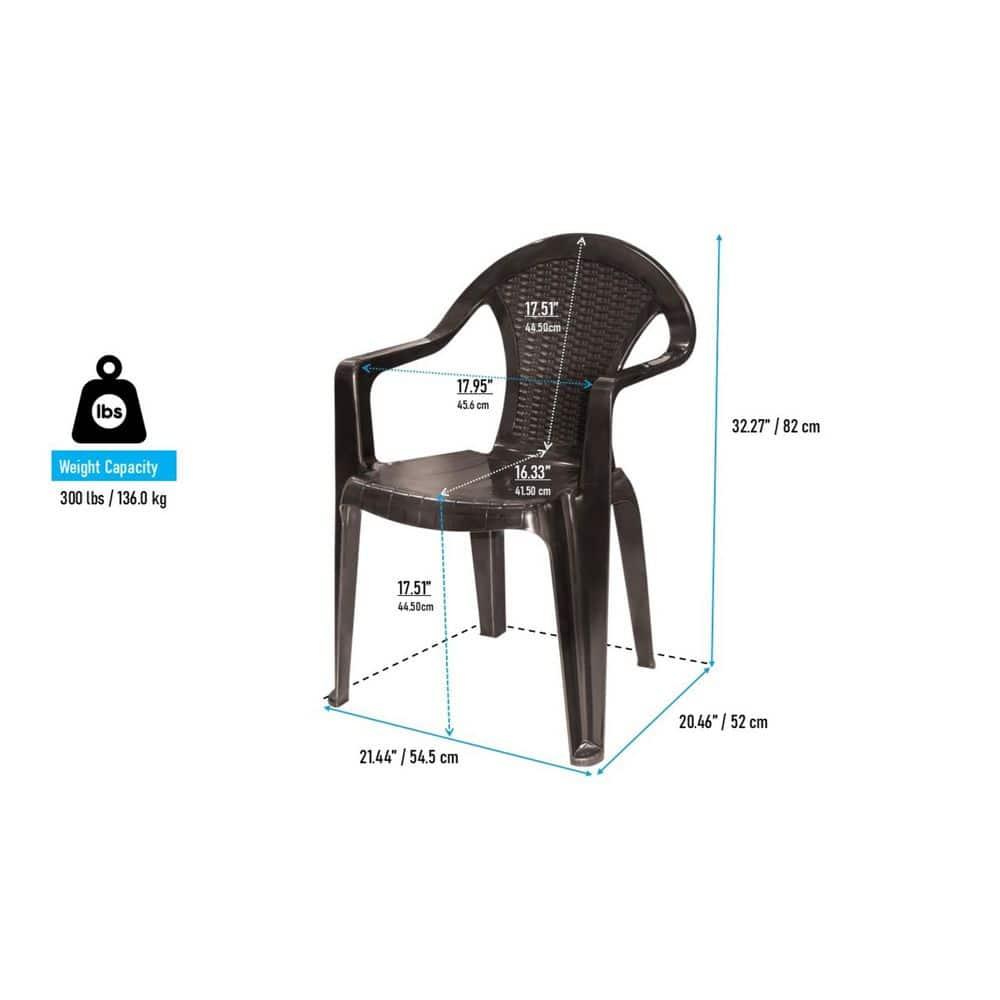 MQ INFINITY 5 - Piece Chair and Table Set, Espresso