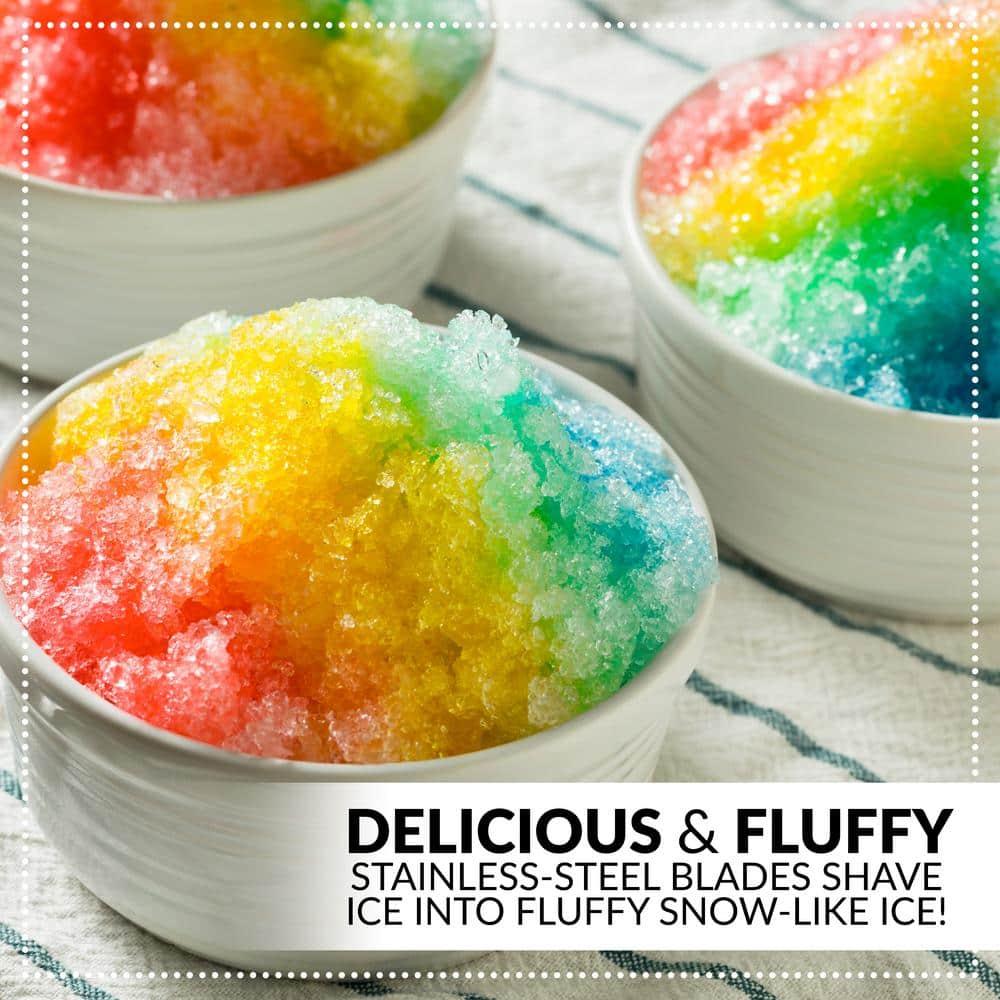 Nostalgia Nostalgia Electric Hawaiian Shave Ice & Snow Cone Maker, Includes Reusable Cup And Two Ice Molds, Stainless Steel Blades