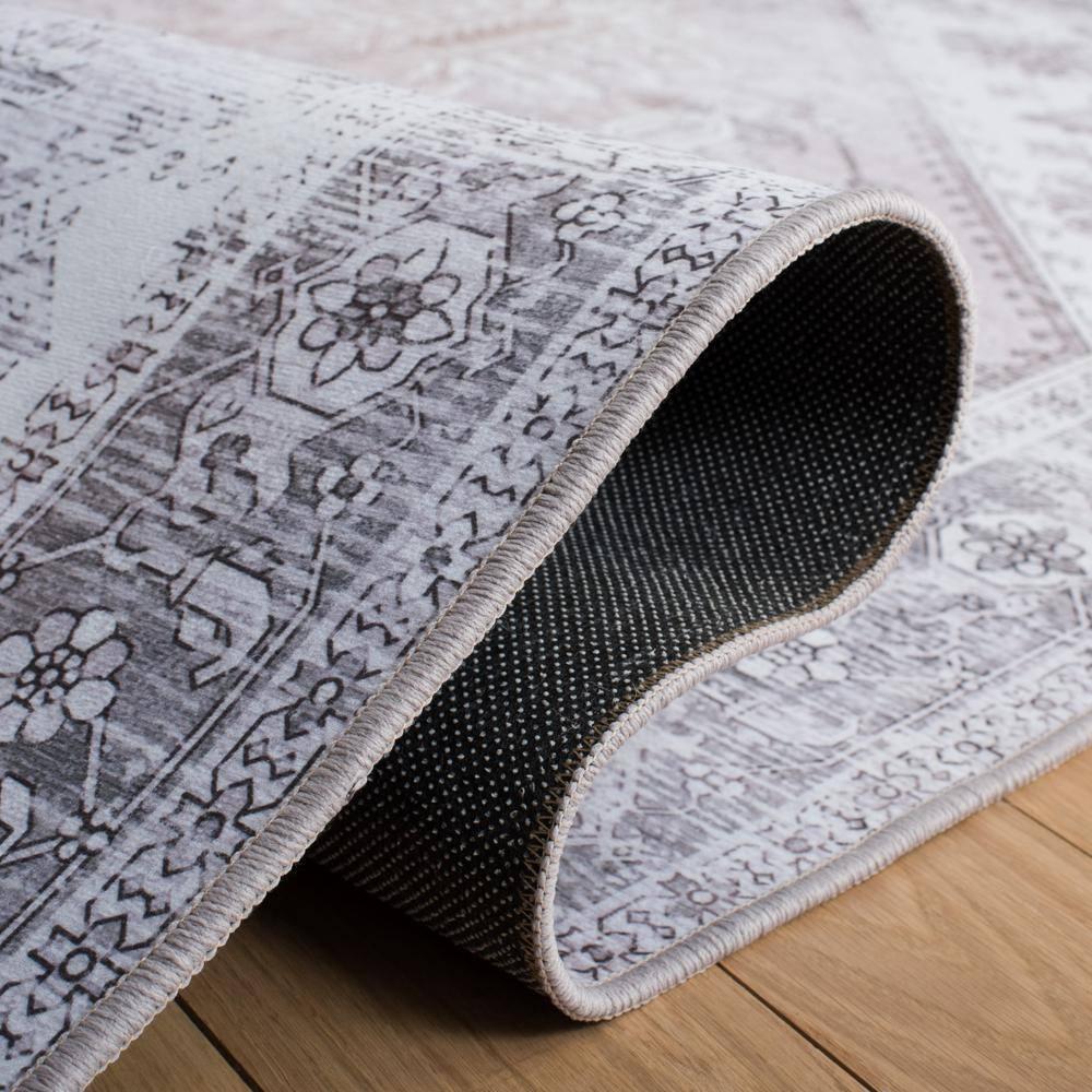 Tucson TSN102 Power Loomed Machine Washable Runner Rug - Beige/Grey - 2'6"x6' - Safavieh.