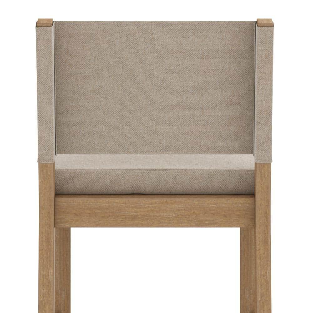 Nathan James Set of 2 Linus Barstools Beige/Light Brown