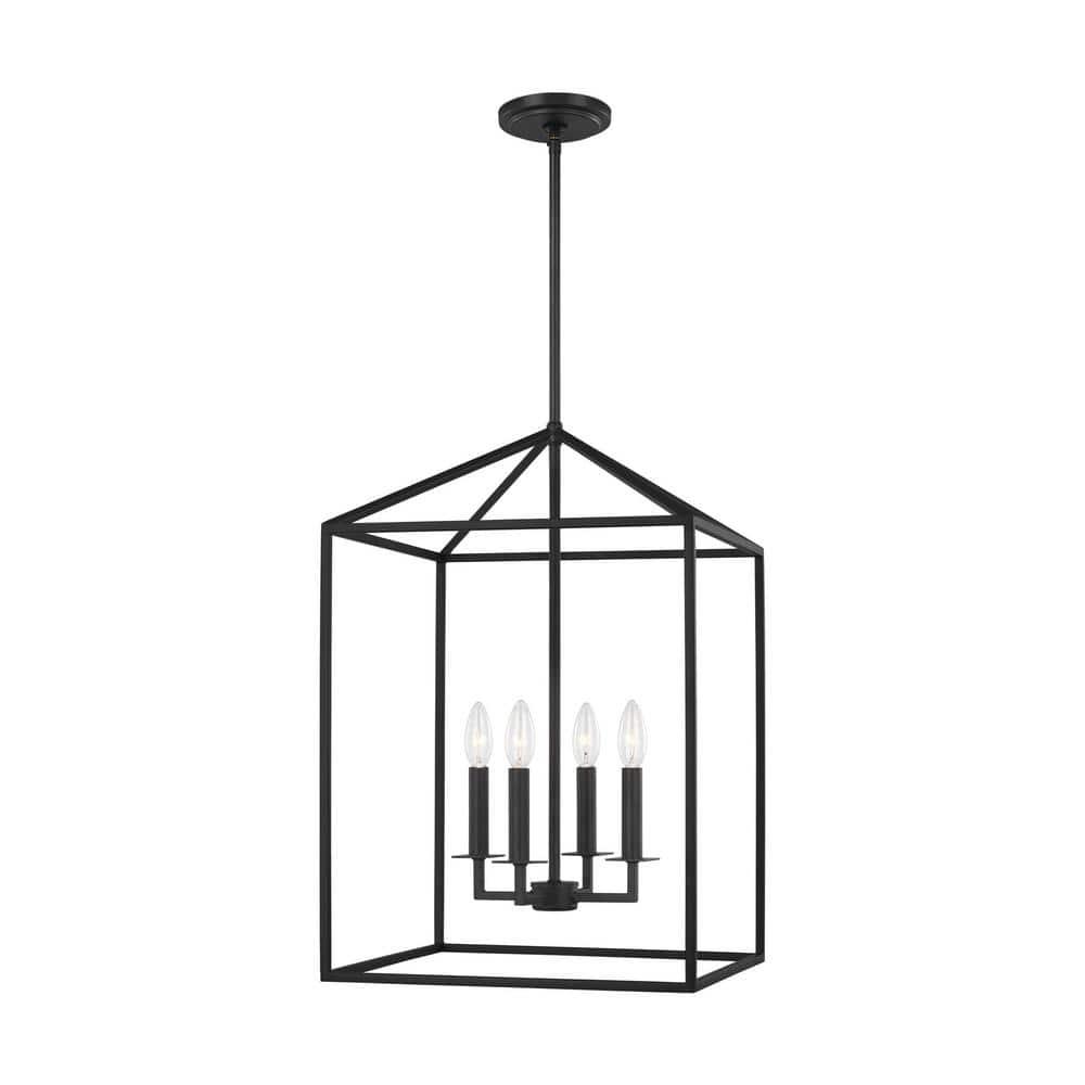 Lucius Pendant Light - Black / 15.5"W