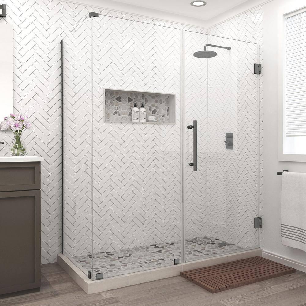 Aston Bromley 30 x 72" Rectangle Hinged Shower Enclosure SEN967EZ-MB-703830-10