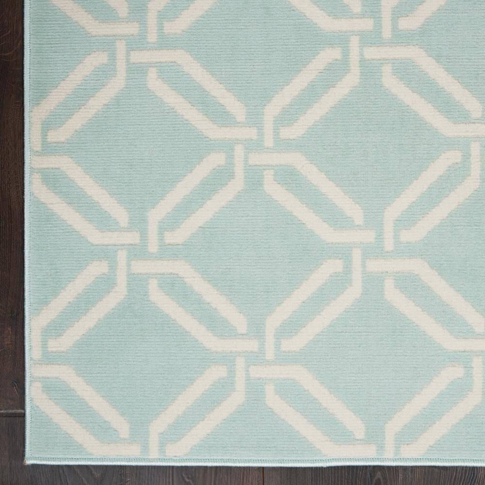 Nourison Jubilant Trellis Green 4' x 6' Area Rug, (4x6)