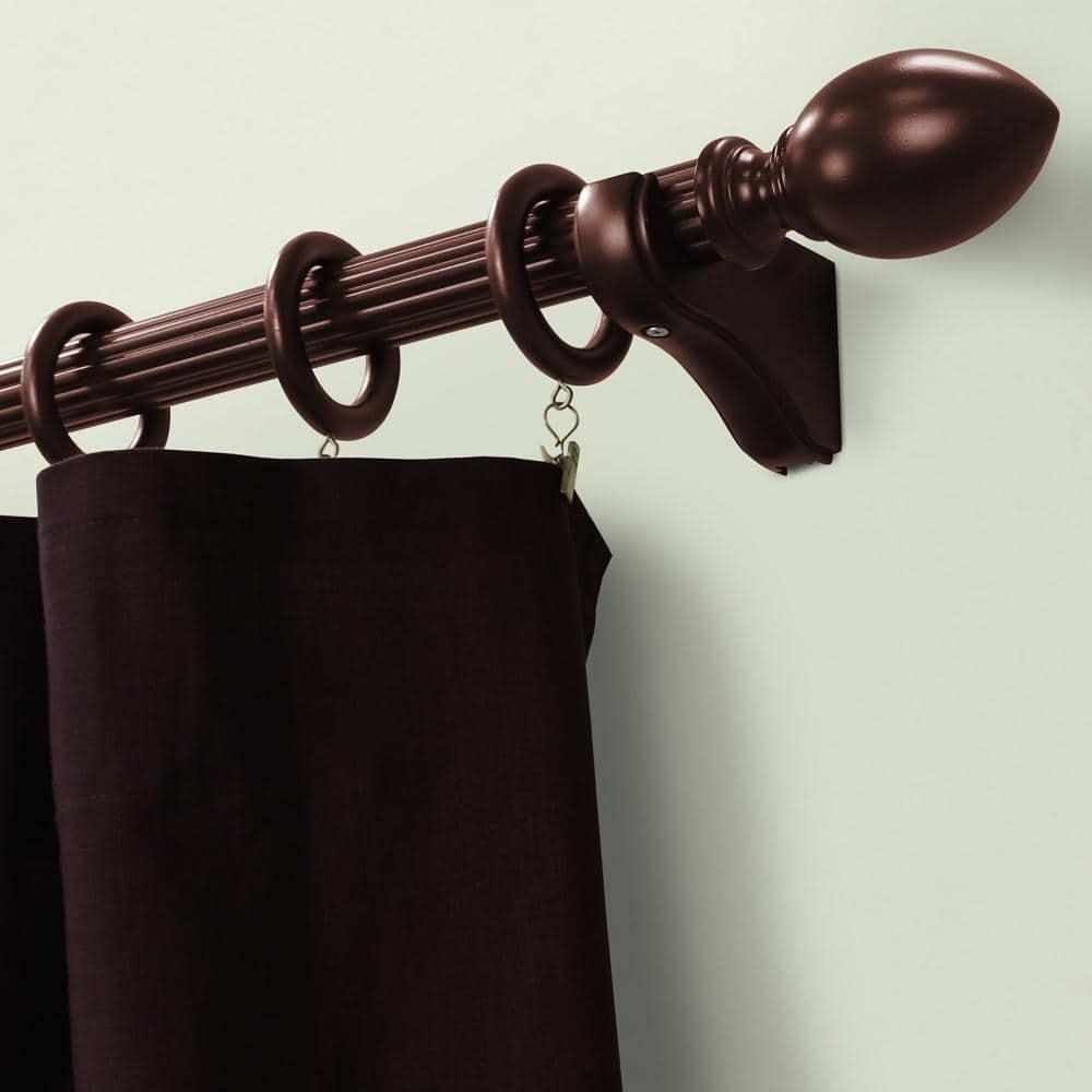 2PC 1-3/8"  Lumi Home Furnishings Mahogany