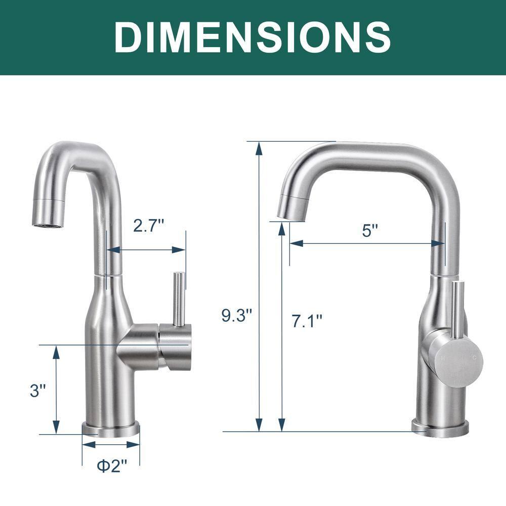 Single Handle Deck Mounted Bar Faucet Inclued Supply Lines