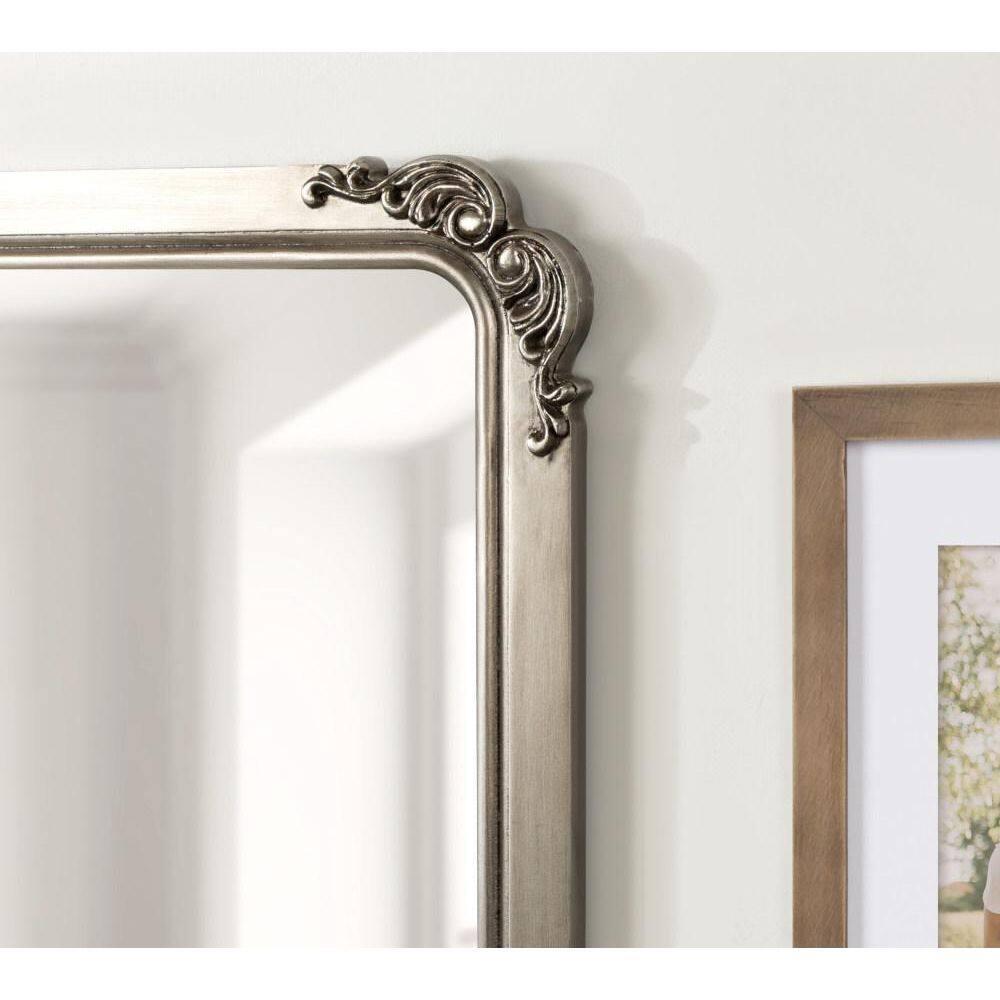 Kate and Laurel Ivette MDF Rectangle Mirror, 25x35, Silver
