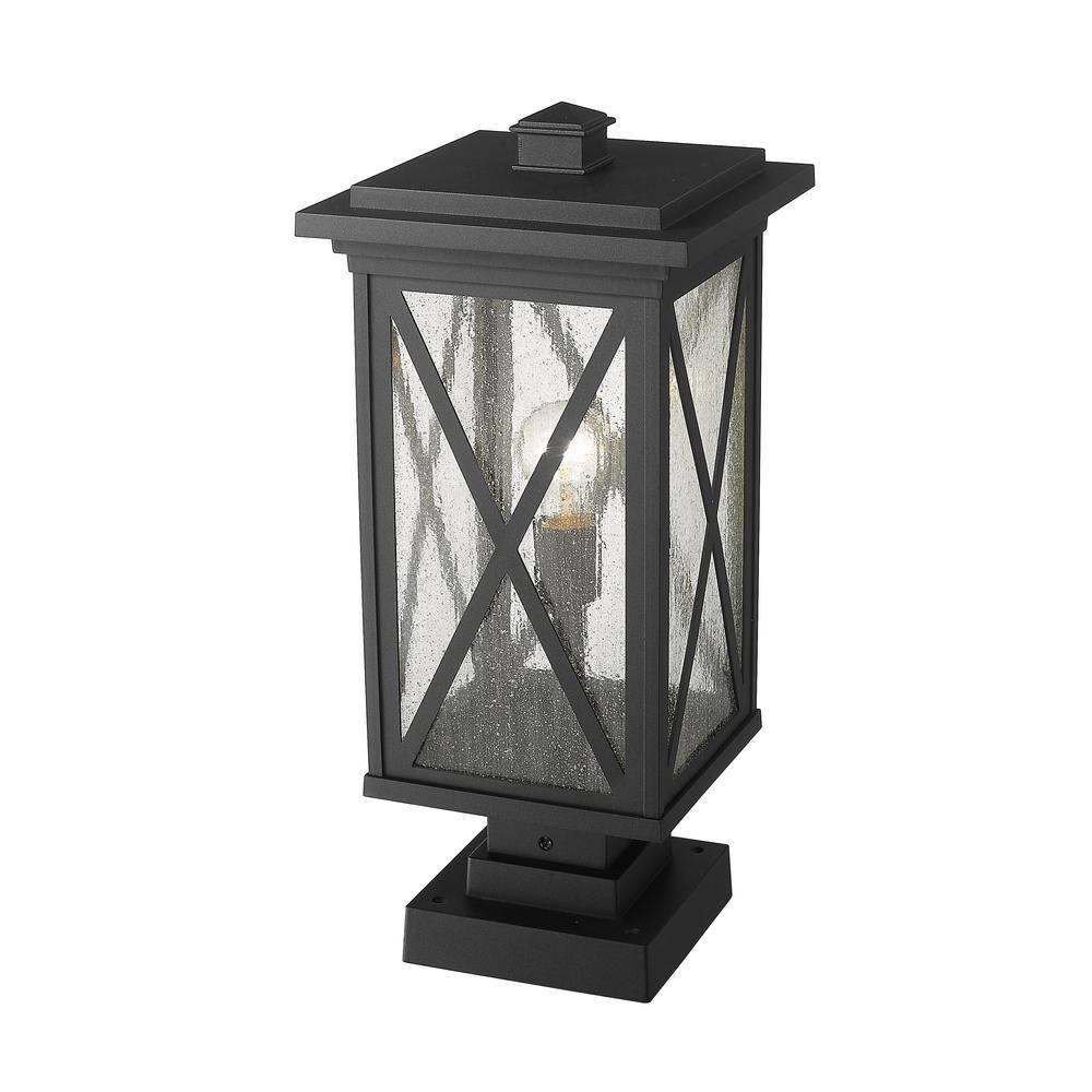 Z-Lite Brookside 1 - Light Lantern in  Black