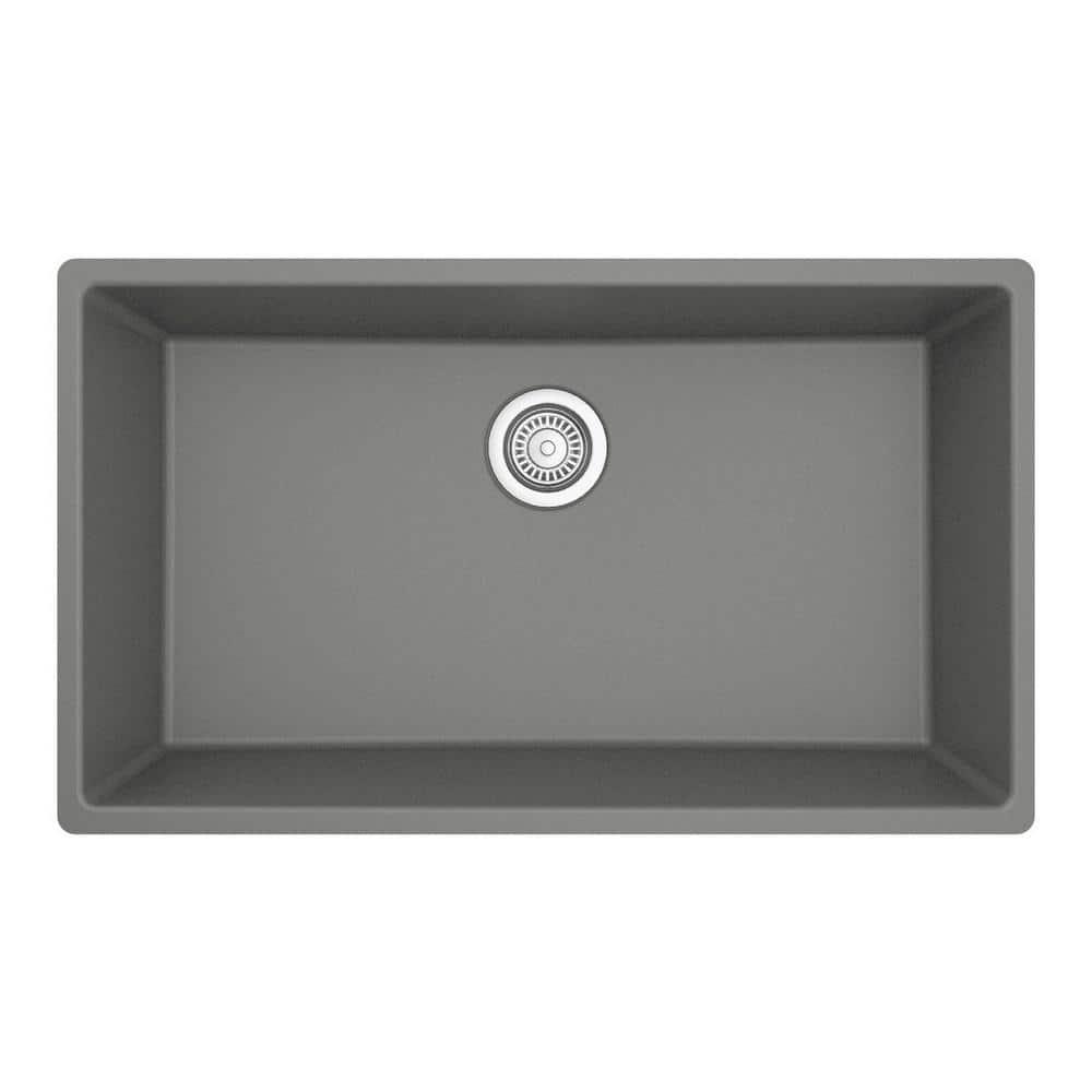 Karran Quartz 32-1/4'' X 19-1/4'' Large Single Bowl Undermount Kitchen Sink