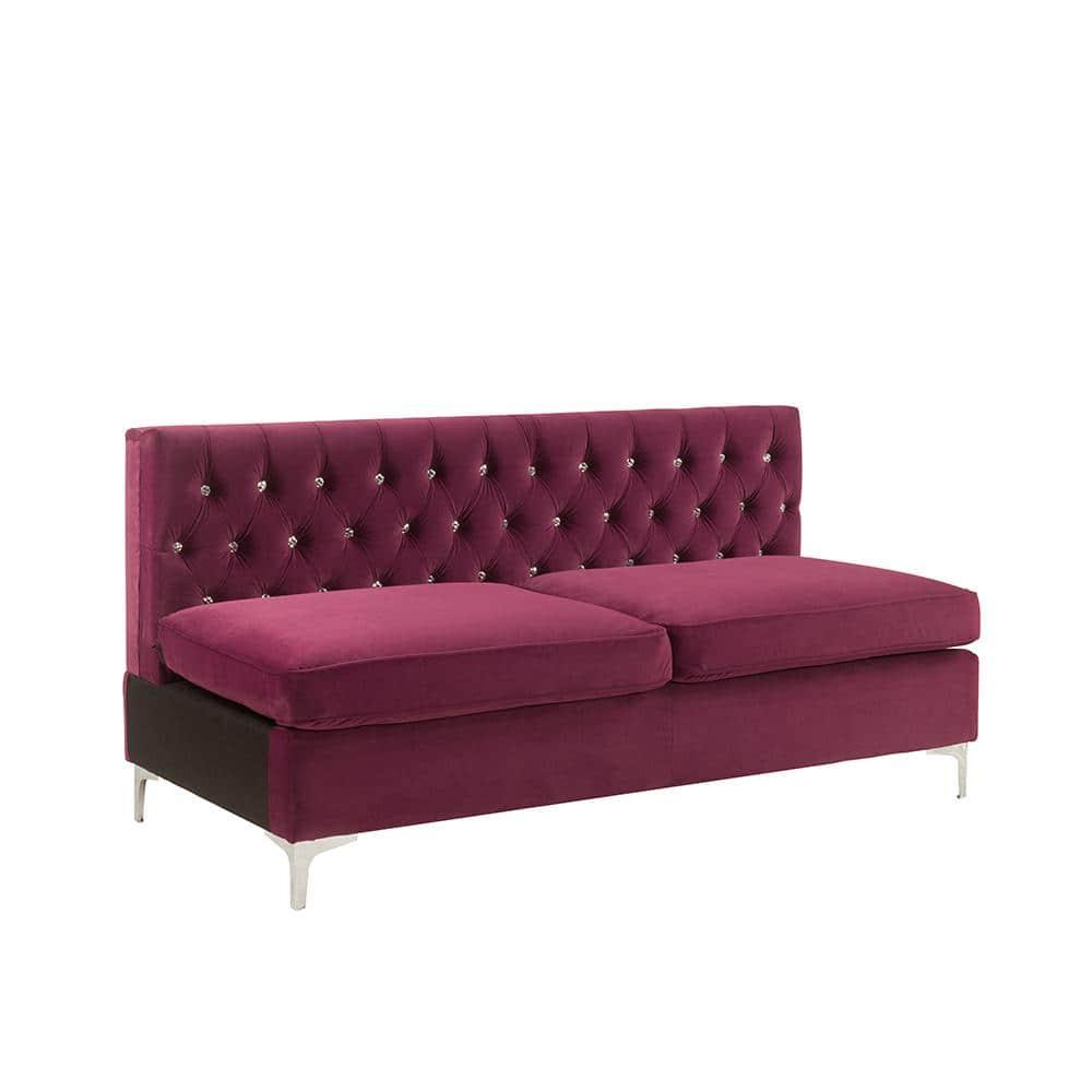 ACME Jaszira Armless Modular Sofa in Burgundy