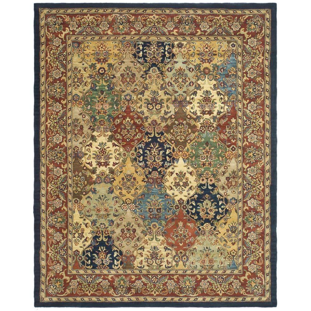 SAFAVIEH Heritage Malcolm Traditional Wool Area Rug, Multi/Burgundy, 11' x 17'