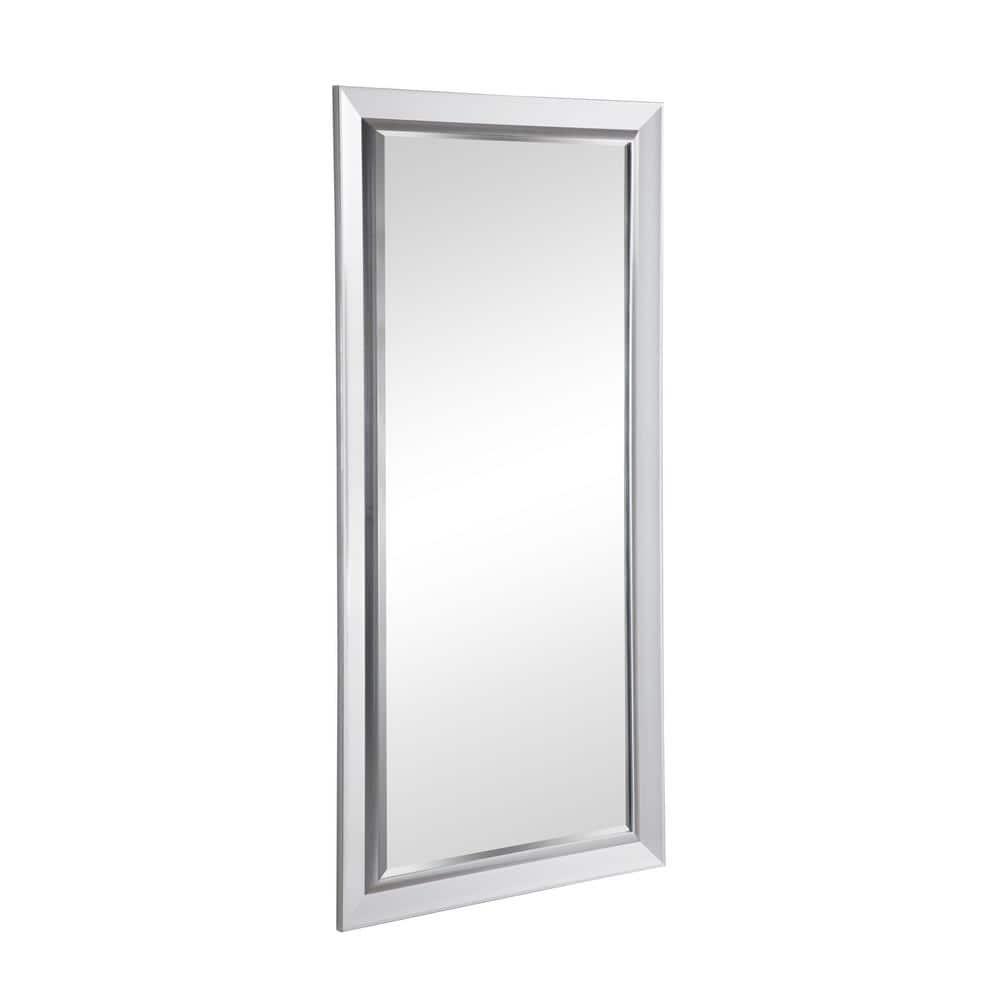 Red Barrel Studio® Chappell Beveled Full Length Huge Floor Mirror XL Mirror Large Standing Silver Floor Mirror