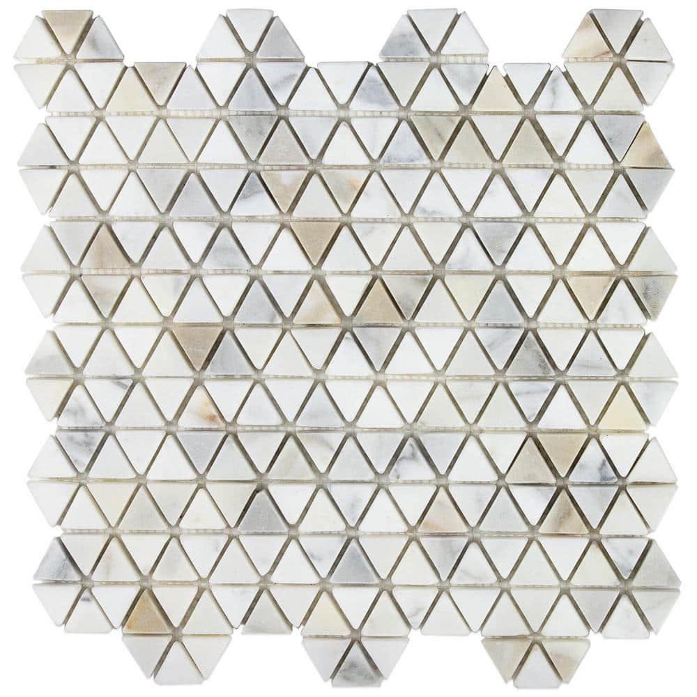 Calacatta Marble Honeycomb Mosaic Wall Tile