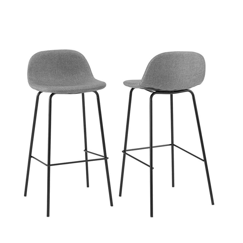 Set of 2 Riley Barstools Gray - Crosley