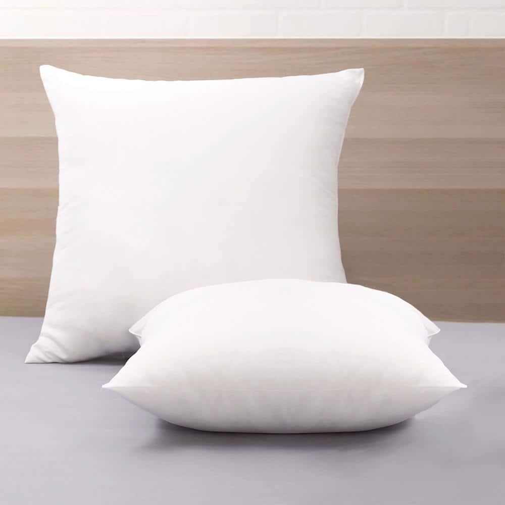Allied Home Medium/Firm Euro Machine Washable Down Alternative Bed Pillow White