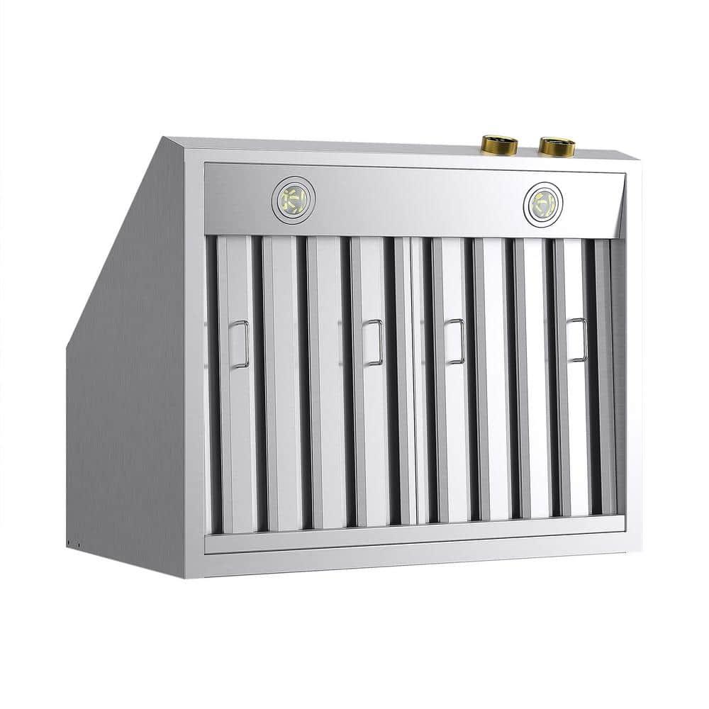 Kucht Kucht 30" Stainless Steel 900 CFM Ducted (Vented) Wall Mounted Required Range Hood with Baffle Filter