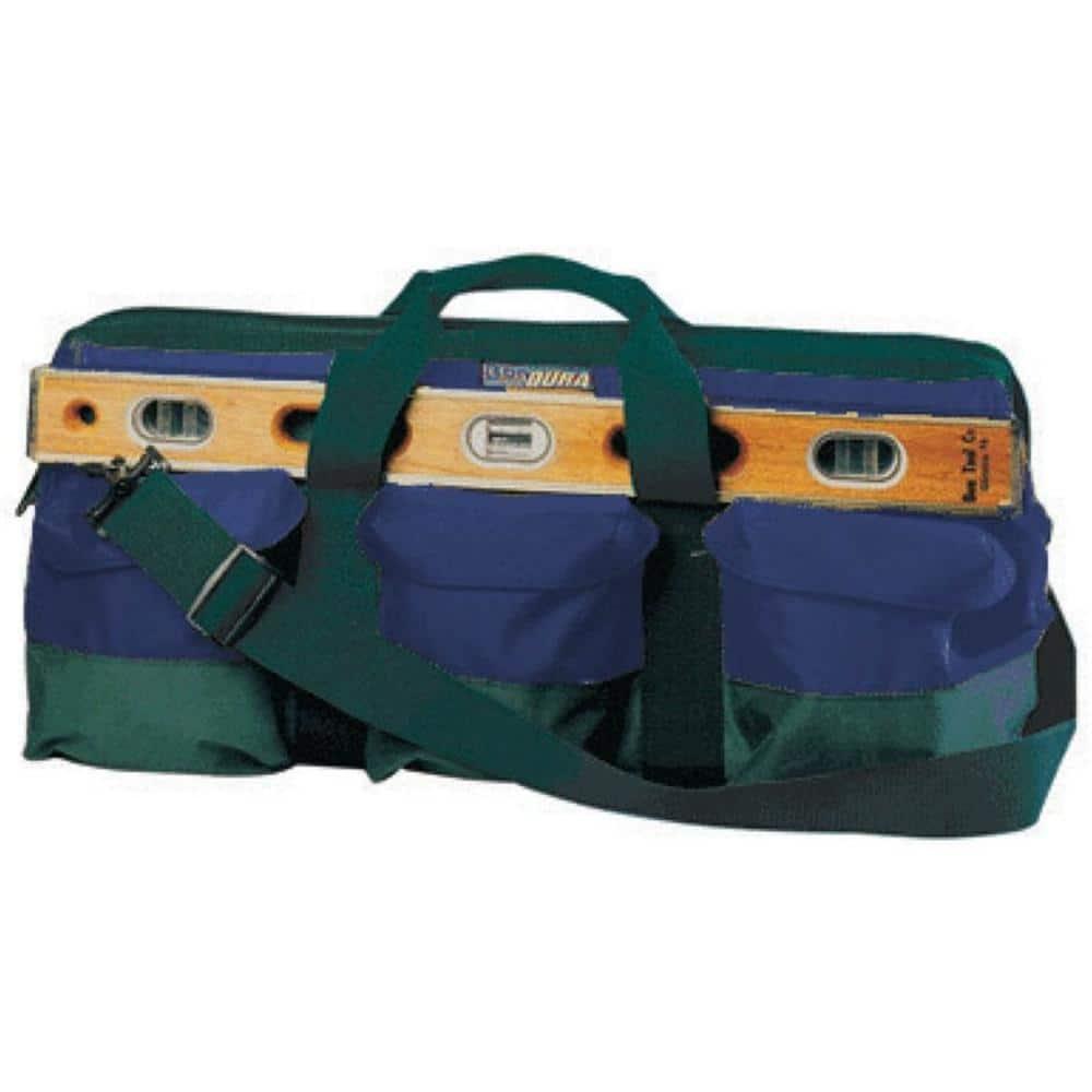 Bon Tool 41-108 Mason Tool Bag - Green/Blue - 24-inch X 10-inch X 11-inch