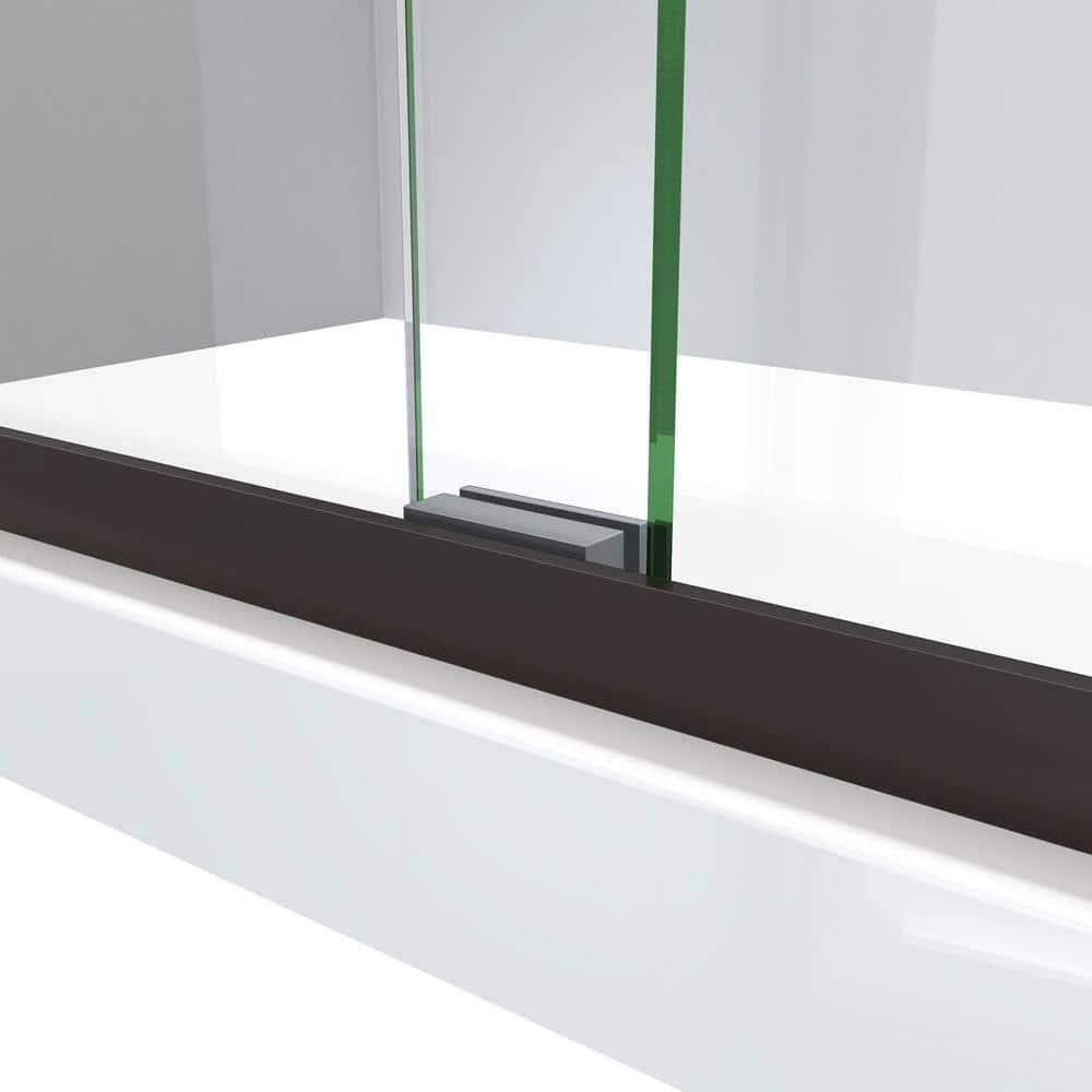 Charisma-X 44" W x 76'' H Bypass Semi-Frameless Shower Door with ClearMax Glass Treatment Technology