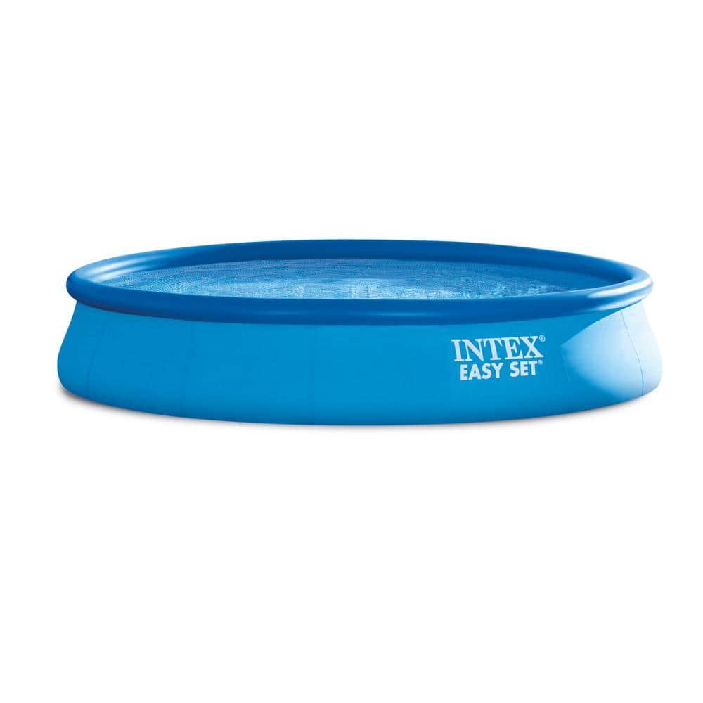 Intex Plastic Round Inflatable Pool 33'' H x 180'' W x 180'' L