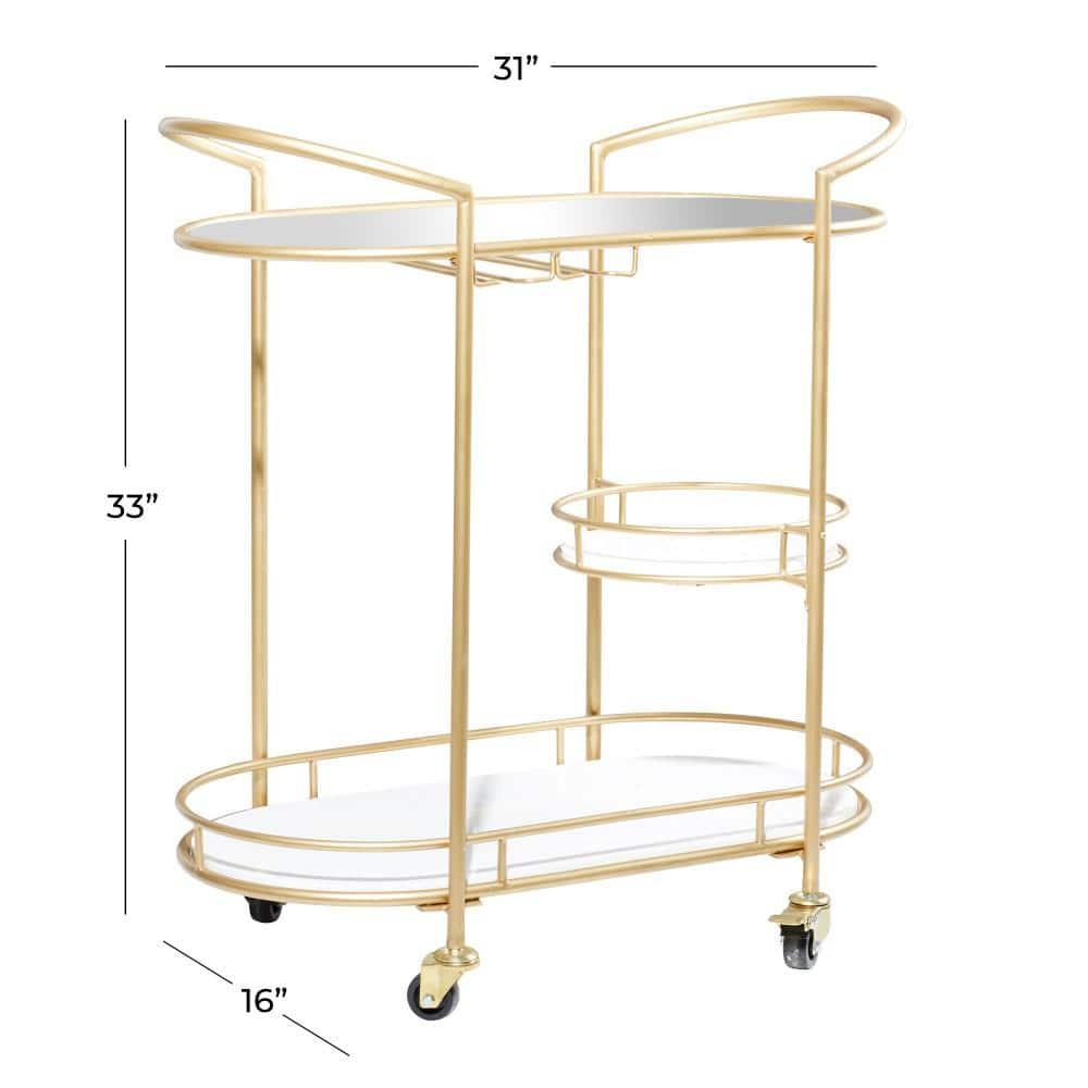 Colette Marble Bar Cart