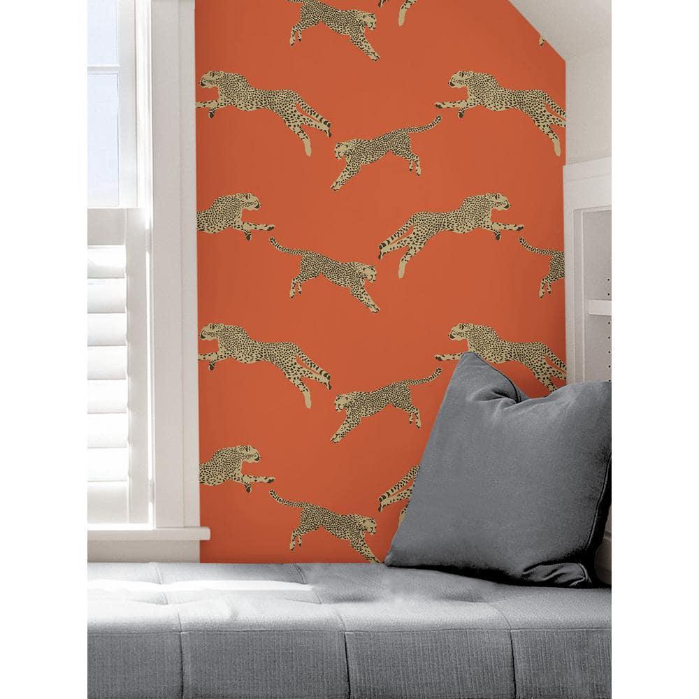 Scalamandre 30.75-sq ft Clementine Vinyl Novelty Self-adhesive Peel and Stick Wallpaper