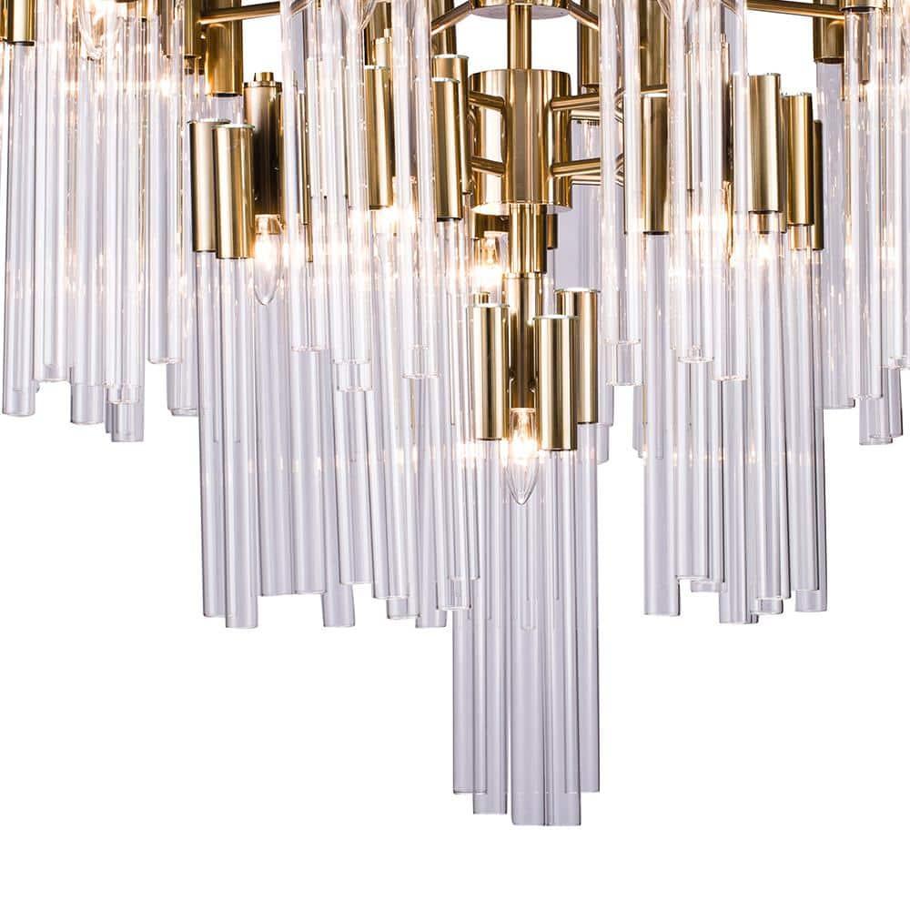 Davina I 16-Light Gold Crystal Chandelier